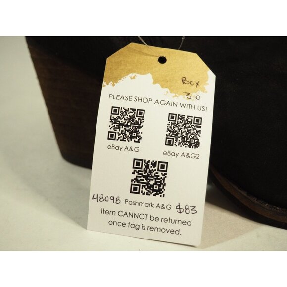 Sam Edelman Morris Black Suede Pointed Toe Chunky Heel Zipper Ankle Boot, Sz 8.5 - Picture 9 of 9